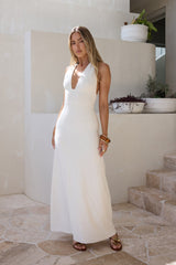 Adano Maxikleid Beige