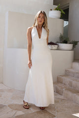 Adano Maxikleid Beige