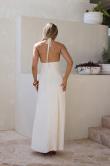 Adano Maxikleid Beige