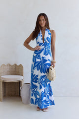 Voices All Around Maxikleid Blau