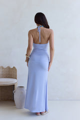From The Heart Halter Maxikleid Blau