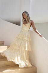Shining Suns Maxikleid Gelb