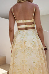 Shining Suns Maxikleid Gelb