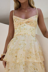 Shining Suns Maxikleid Gelb