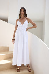 Maxikleid „Thinking Of Love“ in Weiß