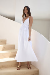 Maxikleid „Thinking Of Love“ in Weiß