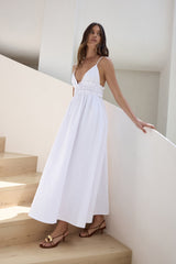 Maxikleid „Thinking Of Love“ in Weiß