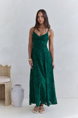 Habita Maxi-Kleid Waldgrün