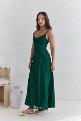 Habita Maxi-Kleid Waldgrün