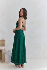 Habita Maxi-Kleid Waldgrün