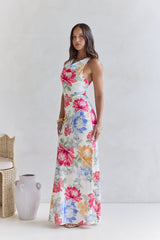 Perfektion erwartet Sie Maxi-Kleid Blumenmuster