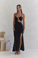 Glory Of Yours Neckholder Maxikleid Schwarz