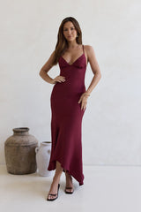Moving Moments Maxikleid Burgund