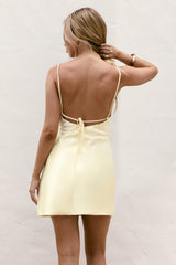 Skylines Satin-Minikleid Gelb