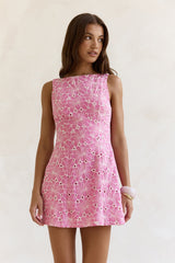 Wundervolles Moment Minikleid Rosa