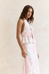 Shining Lights Neckholder-Top Rosa