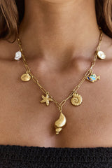 Halskette „Washed Away“, Gold