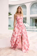 Dainty Events Trägerloses Maxikleid Pink