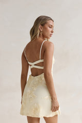 Bar-Minikleid Gelb