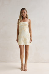 Bar-Minikleid Gelb