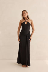Lost In Dreams Mesh-Maxikleid Schwarz