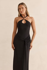 Lost In Dreams Mesh-Maxikleid Schwarz