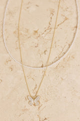 Schmetterlings-Necklace „Whimsy“ Gold