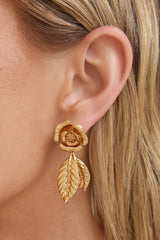 18 Karat vergoldete Rose Island Ohrringe Gold