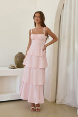 Maxikleid „In Your Orbit“ Rosa