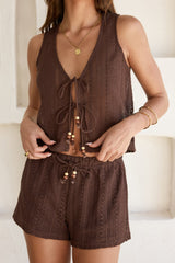 Für die Sun Woven Shorts Braun