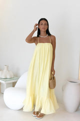Limoncello Spritz Maxikleid Gelb