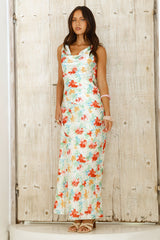 Maxikleid mit Küstenprint