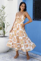 Midikleid „Sundrenched Serenade“ Orange