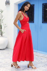 Maxikleid Cherry Kisses Rot