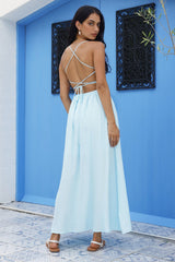 Sommertraum Maxikleid Blau