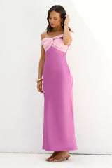 Dreamers Delight schulterfreies Maxikleid Lila