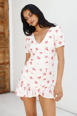 Wildblumen Geheimnisse Minikleid Weiß