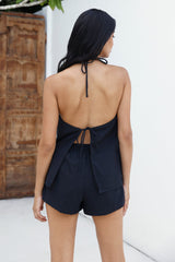 SEVEN WONDERS Octavia Top Schwarz