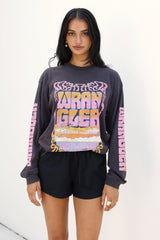 Das Stacked L/S Tee Worn Black