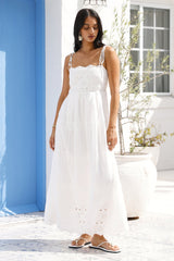 Whispers of Spring Maxikleid Weiß