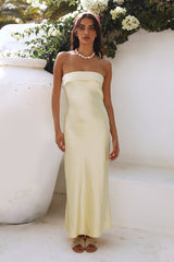 No Two Alike Maxikleid Gelb