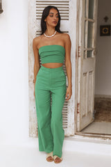 In Hindsight Crop Top Grün