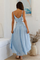 Azure Horizon Maxikleid Blau