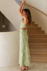 Cascalone Maxi-Kleid Salbeigrün