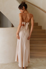 Maxikleid „No Good Reason“ Beige