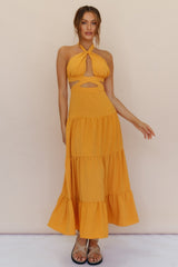 Morgentau Maxikleid Orange