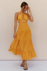 Morgentau Maxikleid Orange