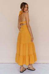 Morgentau Maxikleid Orange