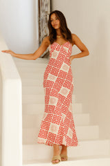 Turning Point Maxikleid Rot
