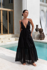 Dance In The Dark Neckholder Maxikleid Schwarz